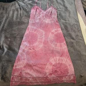 Vintage tie dye slip dress